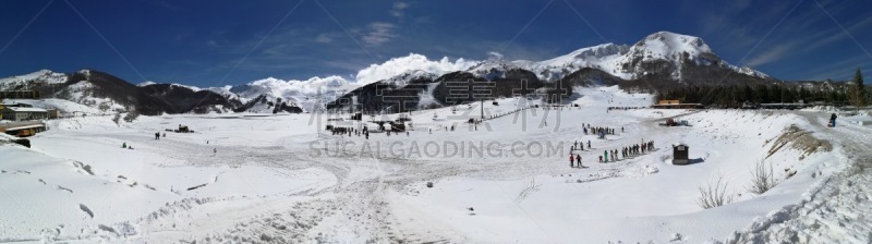 天空,公园,风,冬季服务,水平画幅,云,piana,雪,巨大的,滑雪坡