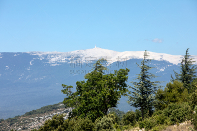 冯杜山,普罗旺斯,风景,法国,天空,水平画幅,云,山,无人,干草卷