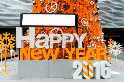2016,新年前夕,水平画幅,木制,无人,标签,圣诞树,乡村风格,单词
