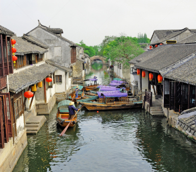 周庄,美,古董,非都市风光,水平画幅,建筑,乡村,上海,运河,古老的
