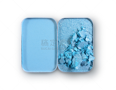 彩妆,碾碎了的,蓝色,眼影,粉饼,面包屑,脸颊,个人随身用品,美,水平画幅
