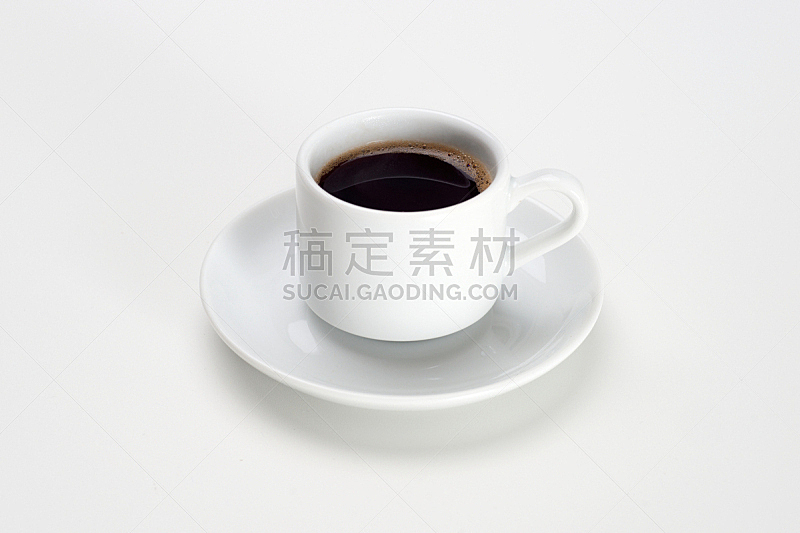 咖啡杯,白色背景,在上面,餐具,烤咖啡豆,褐色,水平画幅,茶碟,早晨,饮料