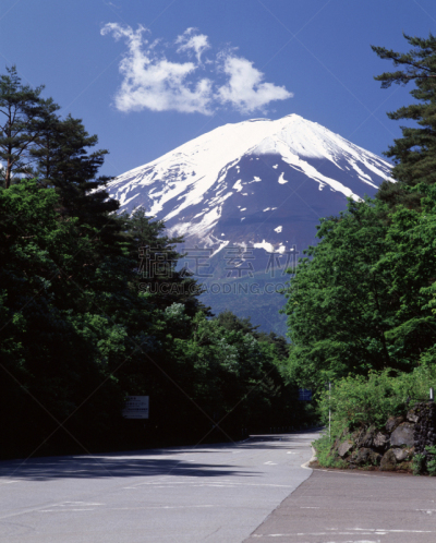 富士山,垂直画幅,天空,六月,无人,东亚,户外,植物,山,本州