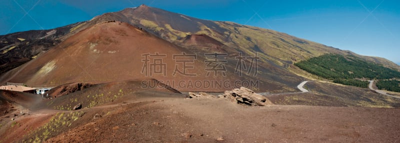 埃特纳火山,寄生的,速度滑冰,火山渣锥,水平画幅,无人,火山地形,当地著名景点,户外,硫磺