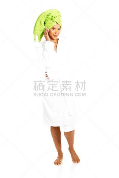 用毛巾包裹,女人,美女,垂直画幅,浴室,柬埔寨,spa美容,健康,仅成年人,青年人