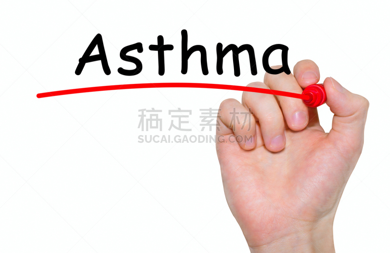 哮喘,雕刻图像,概念,距离标记,单词,健康保健,毡尖笔,背景分离,药,支气管