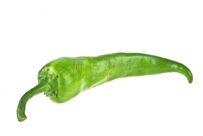 白色背景,绿辣椒,分离着色,水,水平画幅,素食,无人,维生素,特写,活力