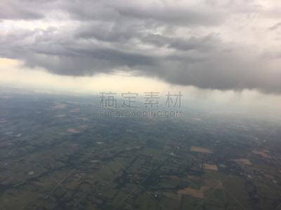 阿马里罗,航拍视角,天空,暴风雨,水平画幅,高视角,云,无人,草坪,阴影