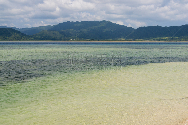 岛,看风景,冲绳县,西表岛,海岸线,当地著名景点,竹富町,纯净,夏天,海滩