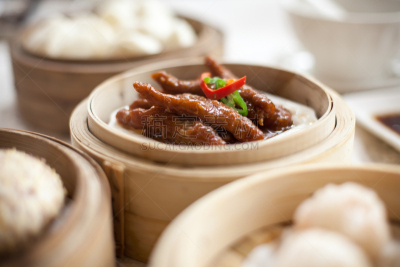 食品,点心,粤菜,白米粥,中式小笼包,广州,水平画幅,无人,动物身体部位,特写