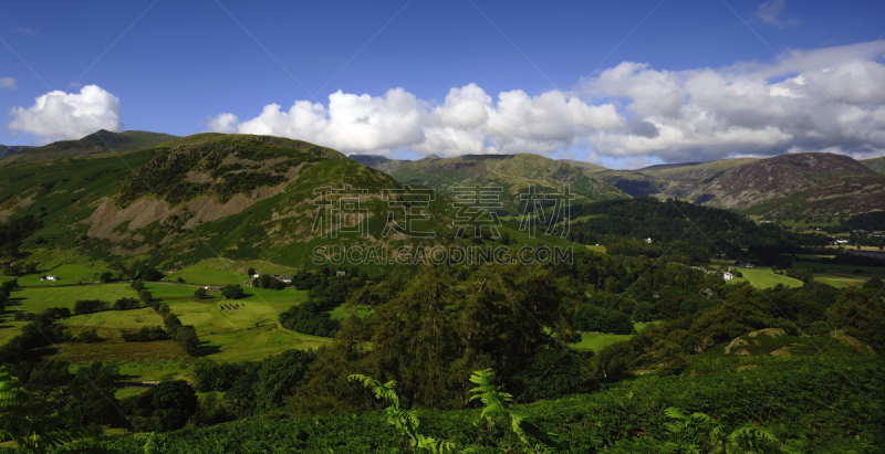 赫尔维林峰,别有洞天,佩特戴尔梗,乌兹渥特湖,国家公园,水平画幅,山,无人,英格兰,户外