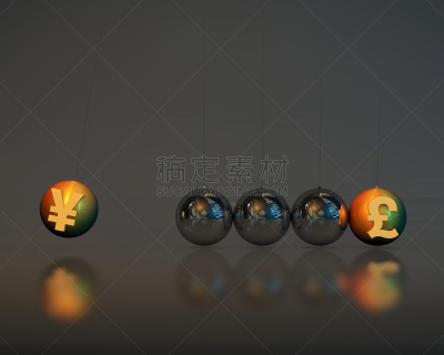 球体,牛顿,牛顿碰撞球,元符号,英镑符号,健身球,汇率,球,水平画幅,组物体