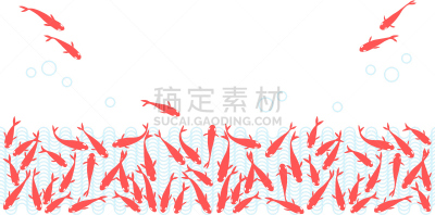 绘画插图,背景,金鱼,捞金鱼,植物叶柄,便装和服,快餐车,宠物服装,鱼群,小溪
