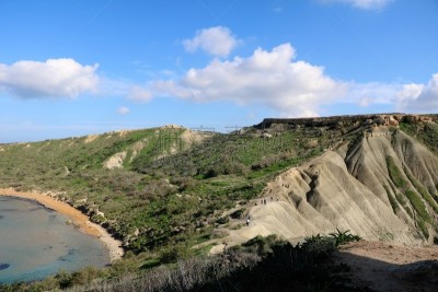 马耳他,地中海,旅游目的地,海湾,水,天空,水平画幅,沙子,户外,海滩