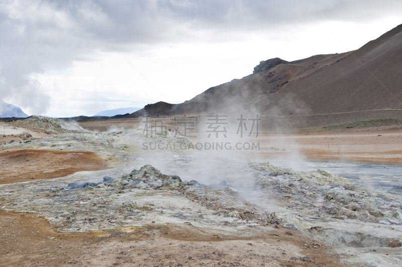 喷气孔,田地,酸,水平画幅,无人,火山地形,户外,火山岩,硫磺,冰岛国