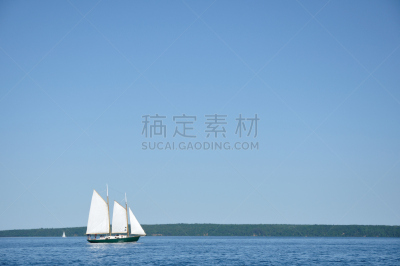 高桅横帆船,有帆船,阿波斯特尔岛,苏必利尔湖,威斯康星,帆,运动,风,交通方式,船