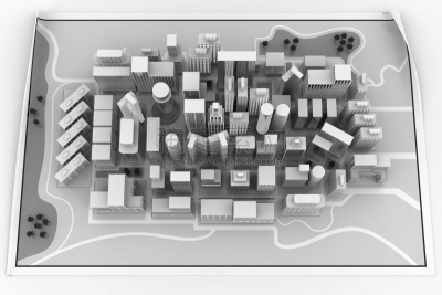 Mappa Città - Illustrazione 3D