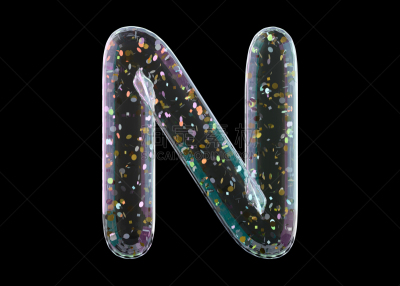 字母,英文字母n,三维图形,气球,铝箔,透明,单词,风,玩具