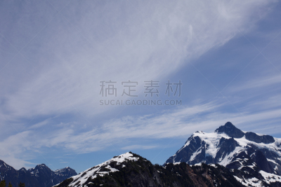 天空,华盛顿州,云,图像,雪,舒克森山,美国,动机,无人,夏天