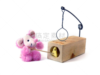 捕鼠器,奶酪,老鼠,可爱的,一个物体,背景分离,自由,圣诞帽,食品,甜点心
