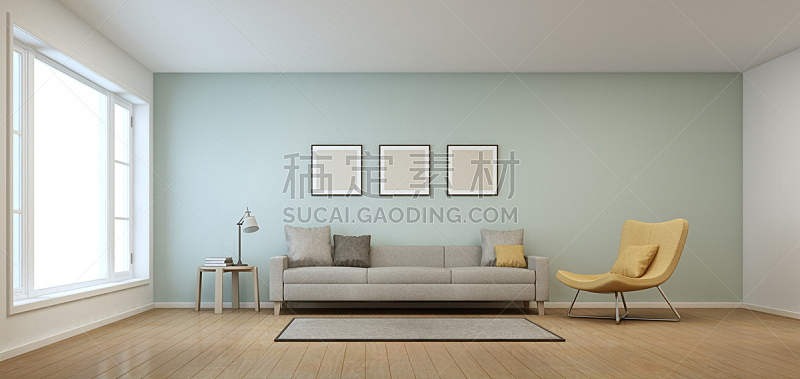 房屋,起居室,极简构图,艺术,座位,水平画幅,墙,无人,椅子,硬木地板
