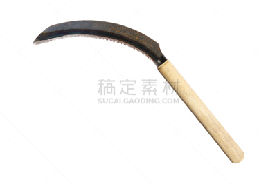 镰刀,白色,数字1,分离着色,钩镰,水平画幅,木制,符号,长柄镰刀,铁