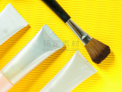 化妆用品,黄色背景,美,调色板,彩妆,彩妆盒,水平画幅,无人,美容院,时尚