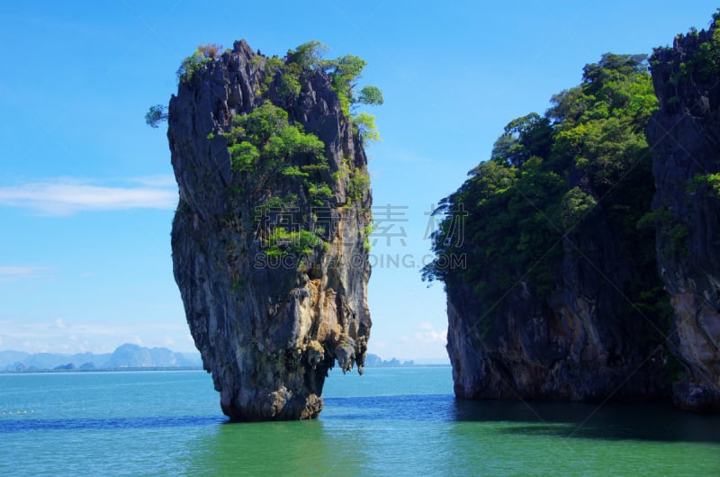 詹姆斯庞德岛,水,天空,度假胜地,水平画幅,沙子,纪念品,湿,户外,泰国