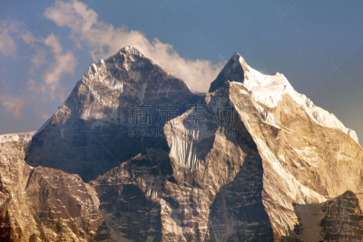 风景,丹母瑟库峰,山,黄昏,甘地嘉峰 ,天空,坤布,早晨,旅行者,山脊