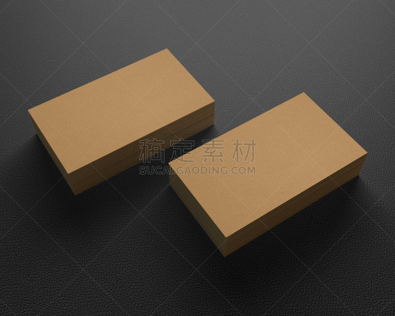 名片,空白的,分离着色,背景,皮革,黑色背景,办公室,贺卡,留白,水平画幅