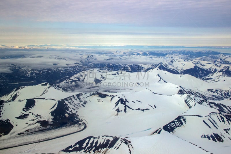 斯瓦尔巴德群岛,地形,水,斯匹兹卑尔根,旅游目的地,水平画幅,雪,冰河,无人,蓝色