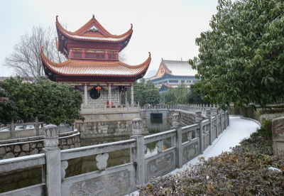 寺庙,长沙,俄亥俄河,一个物体,天空,禅宗,荷花,水平画幅,素食,雪