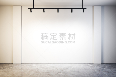 现代,空白的,墙,空的,模板,三维图形,布告栏,建筑,混凝土,公寓