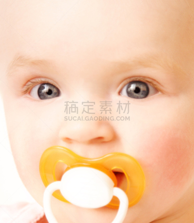 人的脸部,婴儿,假人撞击测试,安抚奶嘴,垂直画幅,美,美人,人的嘴,特写,彩色图片