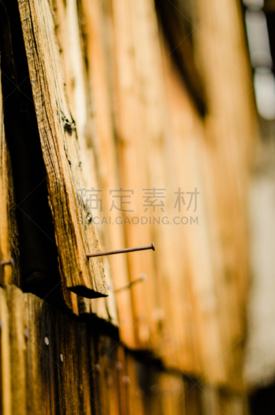 钉子,古老的,厚木板,科罗拉多州,开领,洞,暗色,垂直画幅,图像,矿井