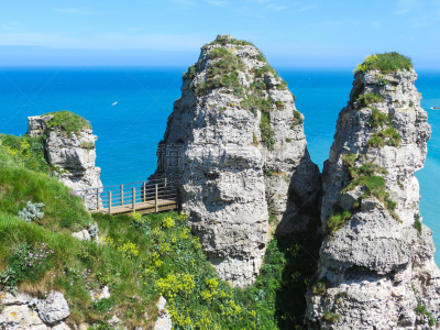诺曼底埃特塔尔海滩,法国,white cliffs,上诺曼底,自然,悬崖,水平画幅,地形,无人,欧洲