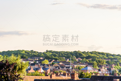 诺咸顿,都市风景,英国,白昼,云,诺坦普顿郡,巴士,天空,水平画幅,巨大的