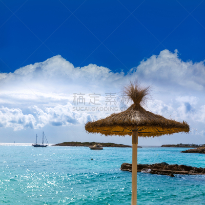 海滩,马略卡,卡尔维亚,特拉华,自然,天空,无人,蓝色,夏天,巴利阿里群岛