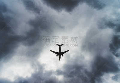 多云,商务,旅途,机票,云景,环境,云,加拿大,交通方式,飞机