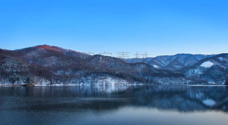 雪,山,河流,卡萨雷斯,自然,水平画幅,岩石,旅行者,水库,户外