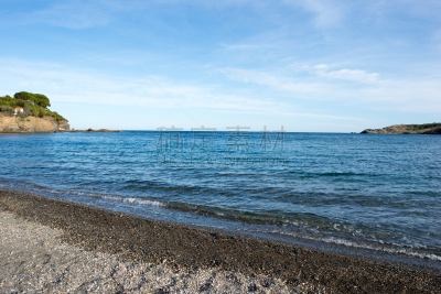 海滩,海岸线,赫罗纳,水,加泰隆尼亚,水平画幅,地形,沙子,无人,夏天