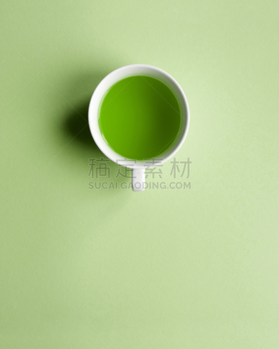 绿色,枝繁叶茂,饮料,杯,烟灰墨,单色调,垂直画幅,水,留白