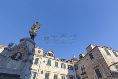 雕像,圆顶帐篷,美,水平画幅,喷泉,传统,古老的,旅行者,夏天