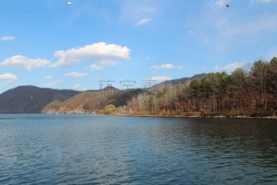 韩国,风景,秋天,岛,春川,汉江,轮廓跟踪,滑索,首尔,水坝
