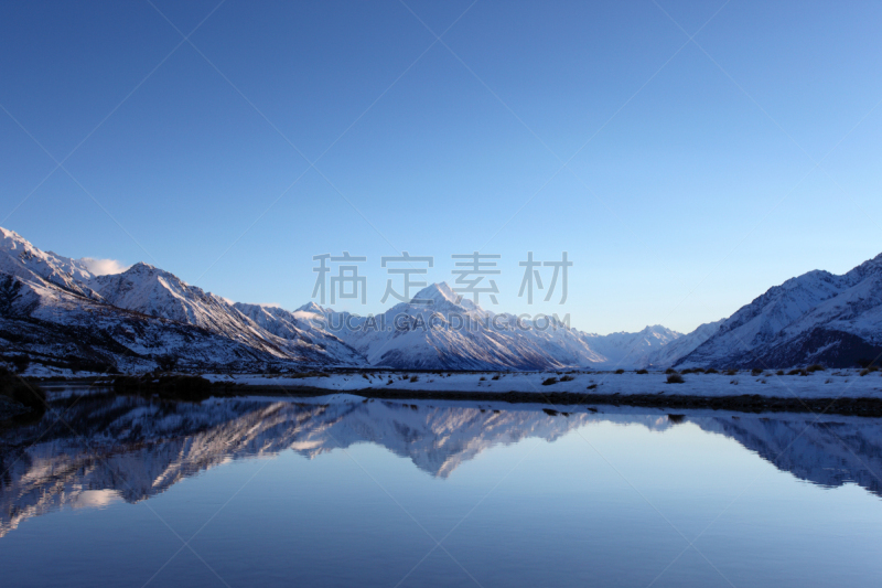 库克山,南阿尔卑斯山脉,风景,极端地形,雪,户外,地形,满画幅,天空,彩色图片