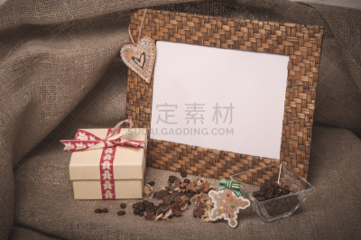 亚麻布,边框,包装纸,咖啡豆,烤咖啡豆,打褶,式样,折叠的,水平画幅,无人