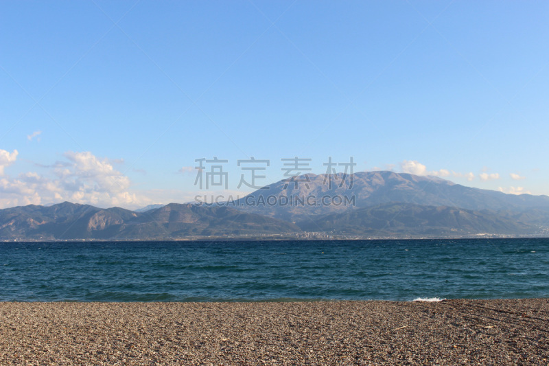 山,风景,自然,水,水平画幅,无人,传统,户外,鹅卵石,希腊