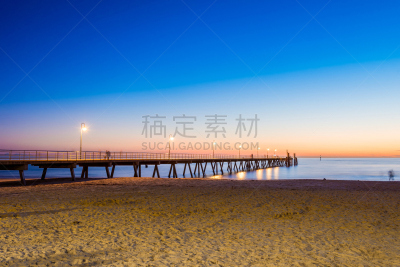 人,码头,南澳大利亚,阿德莱德市,海边高地,澳大利亚文明,游乐园,天空,水平画幅,沙子