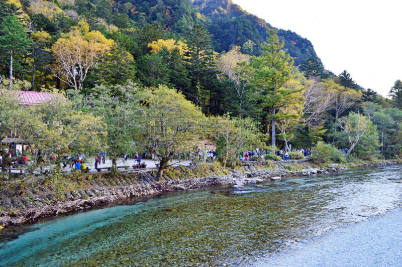 长野县,勒马前行,自然,水平画幅,日本,户外,徒步旅行,山,2015年,河流