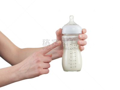 瓶子,奶粉,奶制品,婴儿,乳糖发酵,水平画幅,有机食品,白色背景,背景分离,液体